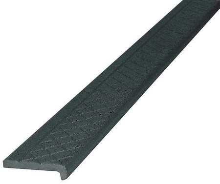 Wooster Products Stair Nosing, Black, 60in W, Cast Iron FG101SP.3-5