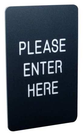 VISIONTRON 7x11 Sign- PLEASE ENTER HERE (Dbl Sided) 711P2-02-BK