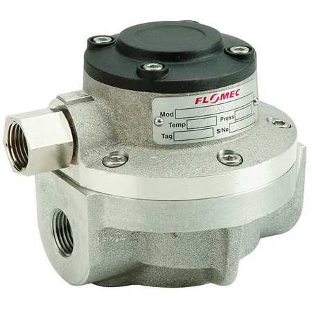 FLOMEC Flowmeter, Oval Gear, 990 psi, 1/2 in. OM015A511-222