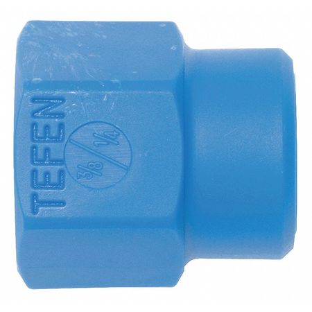 TEFEN Female Pipe Reducer, 3/8 NPT to 1/4", PK3 50658