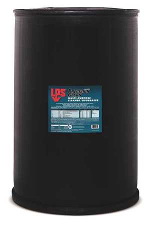 LPS Biodegradable Cleaner Degreaser, 55 Gal Drum, Liquid, Greenish-Blue 02755