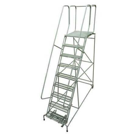 COTTERMAN 120 in H Steel Rolling Ladder, 9 Steps, 450 lb Load Capacity 1009R2632A6E30B4C1P6