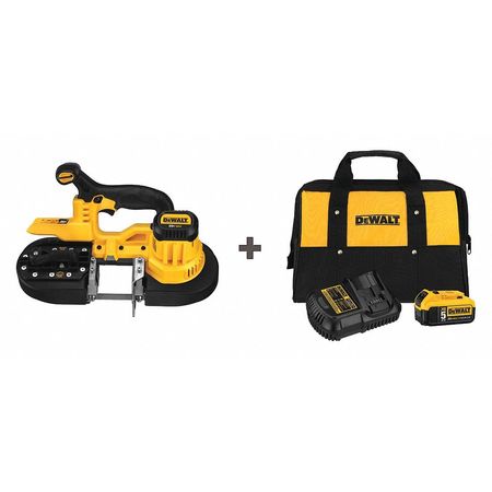 DEWALT Portable Band Saw, 20V DC, 32 7/8 in Blade Length DCS371B/ DCB205CK