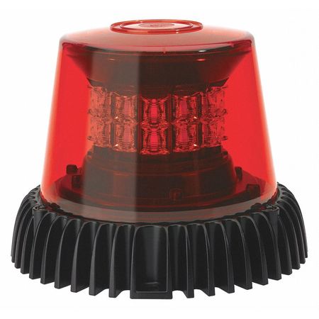 J.W. SPEAKER LED Strobe Light, Red, Black Base, 12/24V 0646281