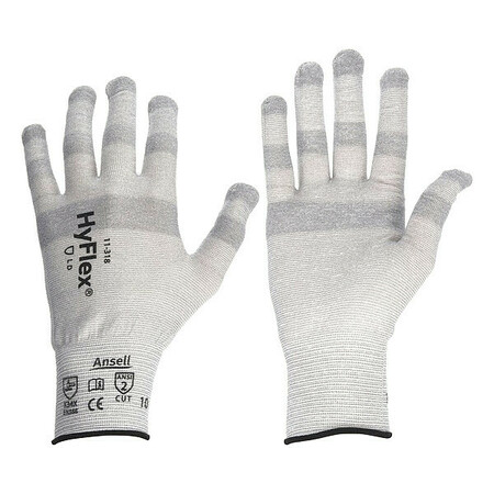 ANSELL VF, Coated Gloves, Nylon, 8, 30ZC44, PR 11318VP