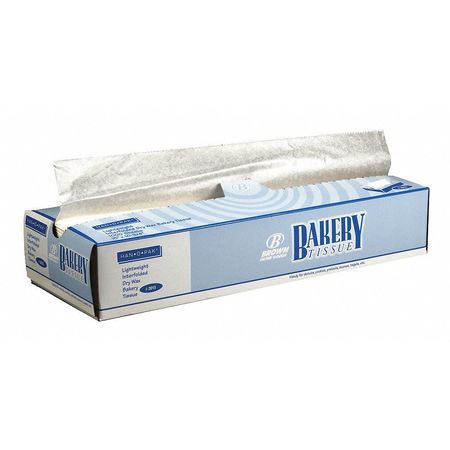 VALUE BRAND Waxed Bakery Pick-Up Tissue Sheets, White, 15 x 10 3/4", PK1000 E-7257