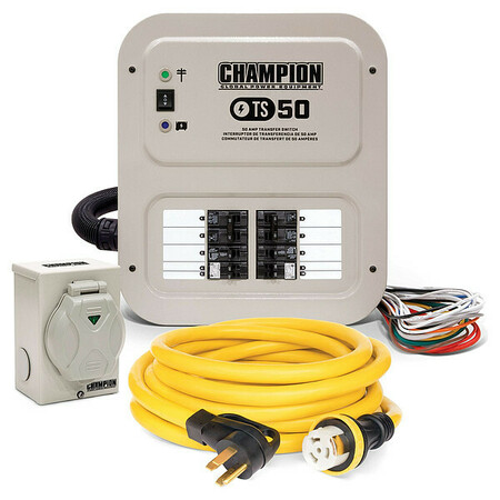 CHAMPION POWER EQUIPMENT 50-Amp Manual Transfer Switch 201193
