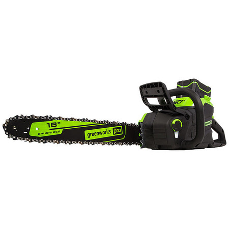 GREENWORKS PRO Cordless Chain Saw, 45 cc, 3.4 hp, 4.0 Ah 2019902