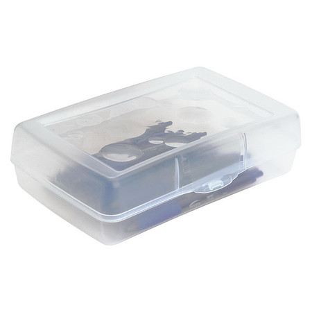 Sparco Products Clear Plastic Pencil BoxClear SPR23810