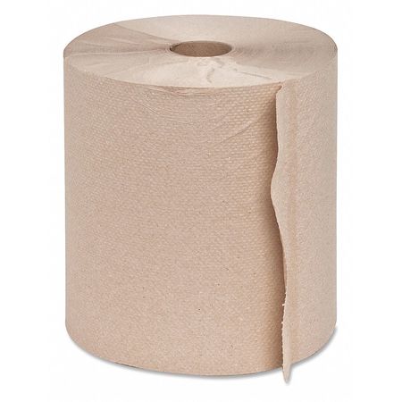 Genuine Joe SKILCRAFT Hardwound Paper Towels, 1 Ply, Continuous Roll Sheets, 800 ft, Natural, 6 PK GJO22600