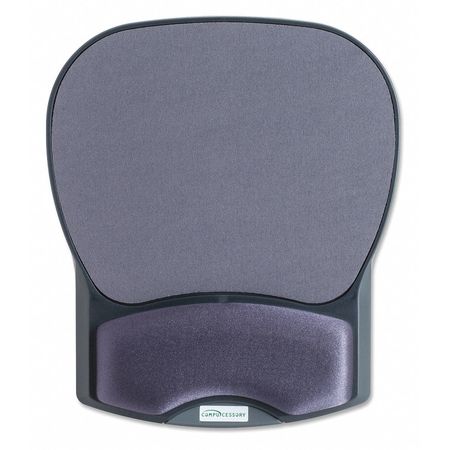 COMPUCESSORY Gel Wrist Rest W/ Mouse Pads, Charcoal CCS55302