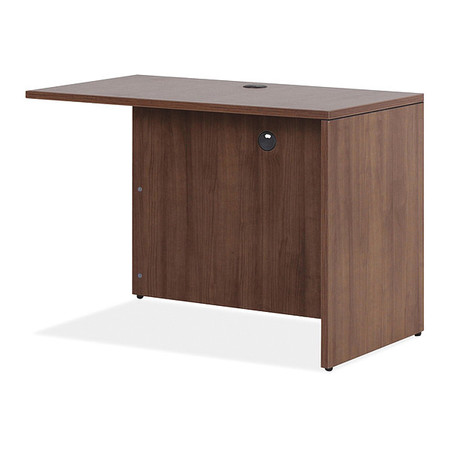 LORELL Desk Shell, 23.6" D, 41.4" W, 29-1/2" H, Walnut, 3mm PVC (Edge) LLR69980