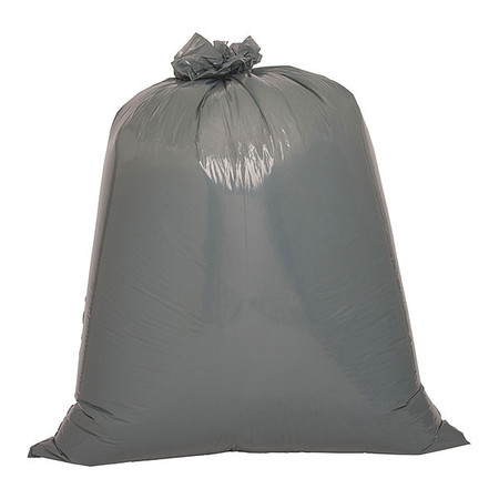 GENUINE JOE 60 gal Trash Bags, XL, 1.55 mil (39 Micron), Gray, 50 PK GJO70343