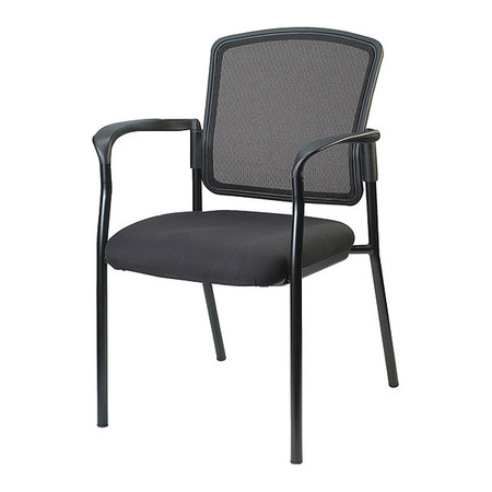 LORELL BlackGuest Chair, MeshSeat LLR23100