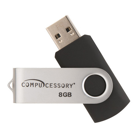 COMPUCESSORY Password Protected USB Flash Drives, 8 Gb CCS26466