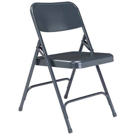 National Public Seating Folding Chair, Blue, 18-1/4 In., PK4 204