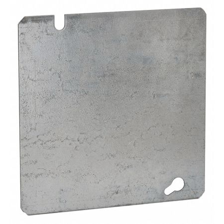 Raco Electrical Box Cover, Square, Flat, Blank 832