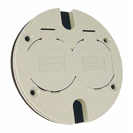 RACO Electrical Box Cover, Round, 6245, Duplex Receptical 6245