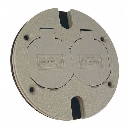 RACO Electrical Box Cover, Round, 6268, Duplex Receptical 6268