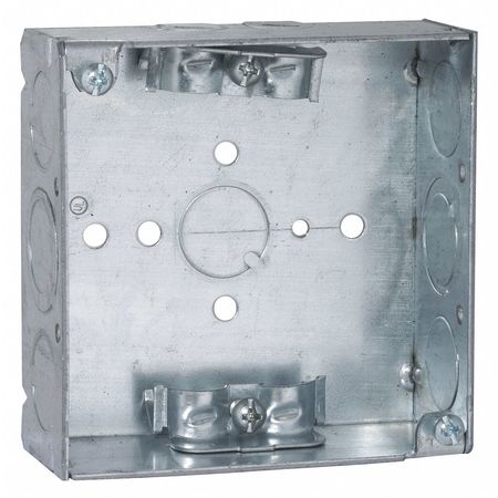 RACO Electrical Box, 21 cu in, Square Box, Steel, Square 211