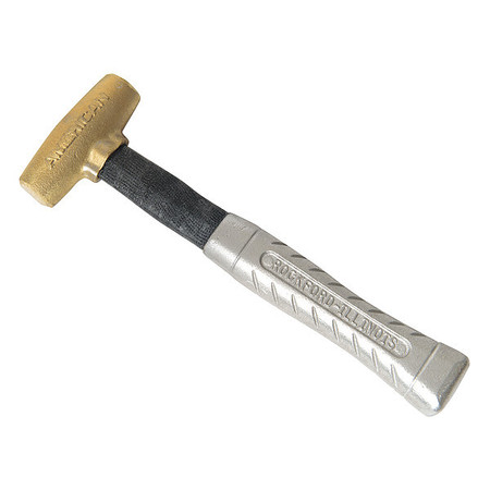 American Hammer Hammer, Brass, 1.5 lb., 12" AM1.5BRXAG