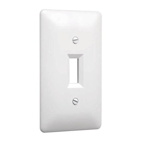 TAYMAC Masque Toggle Wall Plates, Number of Gangs: 1 Plastic, Textured Finish, White 4000W