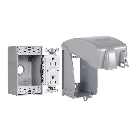 TAYMAC Electrical Box, 283.5 cu in, Outlet Box, 1 Gang, Aluminum MKG4280SS