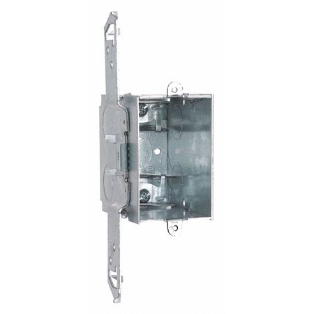 Electrical Box, 18 cu in, Switch, 1 Gang, Steel, Rectangular -  RACO, 604