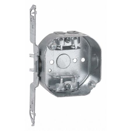 Raco Electrical Box, 15.5 cu in, Ceiling/Wall Box, Steel, Octagon 155