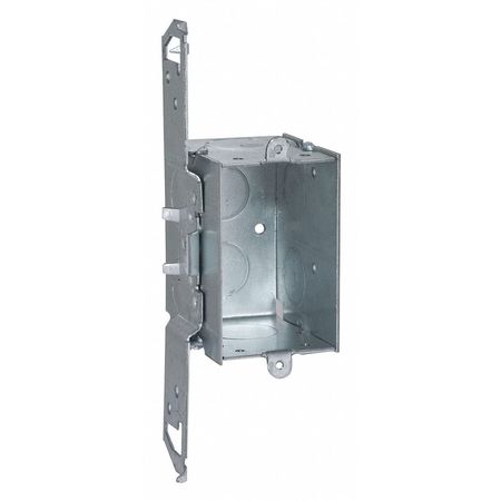 RACO Electrical Box, 12.5 cu in, Switch Box, 1 Gang, Steel, Rectangular 505