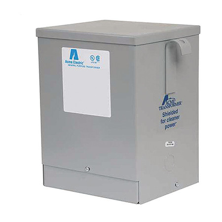 Acme Electric Single Phase Transformer, 5 kVA, NEMA 3R, 115 °C, 120/240V AC, 240V AC, 480V AC T2530144S