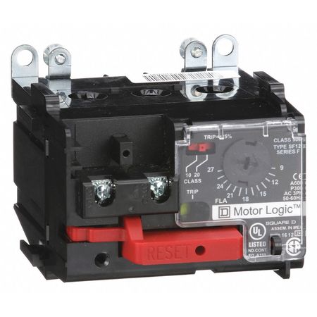 SQUARE D Overload Relay, 9 to 27A, Class 10/20, 3P 9065SF120
