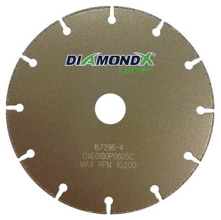 DIAMOND VANTAGE CutOff Wheel, 5"x1/2"x7/8", 12225rpm, PK5 DXE0130P0505C