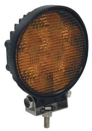 BUYERS PRODUCTS 4.5 Inch Amber LED Flood Light with Black Housing 1492116