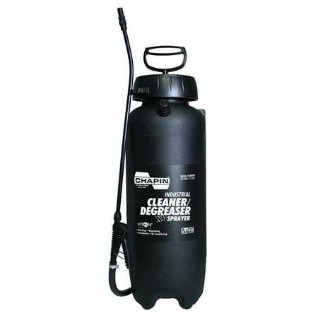 CHAPIN 3 gal. Industrial Viton Cleaner Degreaser Sprayer, Polyethylene Tank, Cone Spray Pattern 22360XP