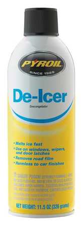 Pyroil 11.5 oz Windshield De-Icer Aerosol can PYDI11.5