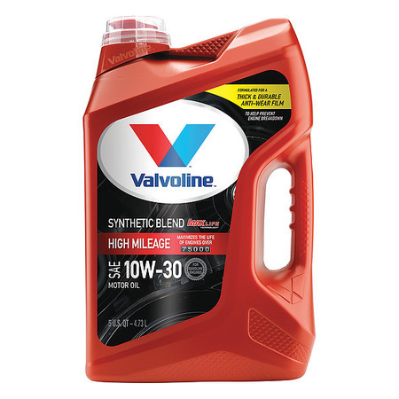 VALVOLINE Motor Oil, 10W-30, Synthetic Blend, 5 Qt 881161