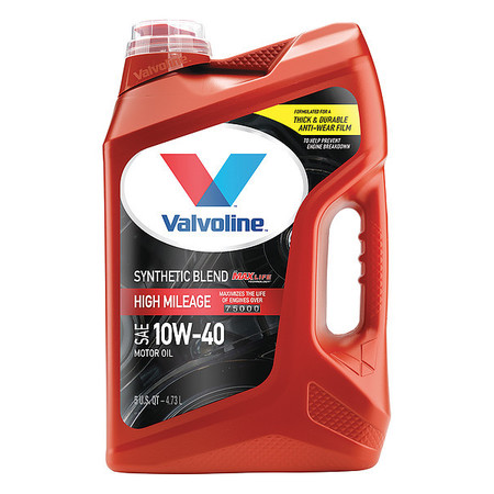 Valvoline Motor Oil, Synthetic Blend, 10W-40, 5 Qt. 881148