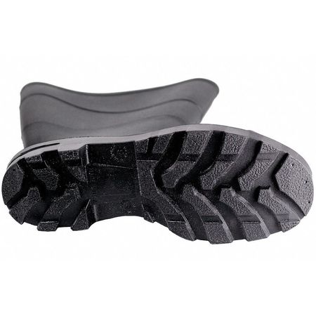 Talon Trax Size 12 Men's Steel Rubber Boot, Black 21A583