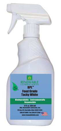 RENEWABLE LUBRICANTS Food Grade Chain & Cable Lubricant, 12 Oz 87071
