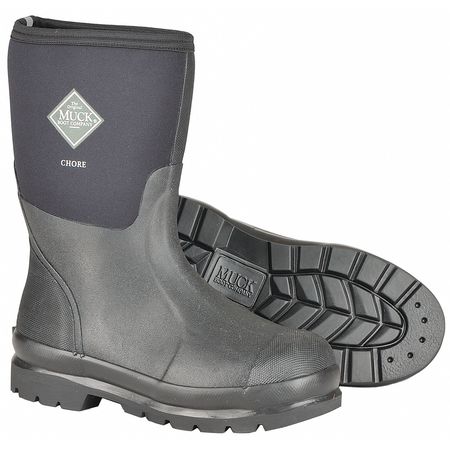 Muck Boot Co Boots, Size 11, 12" Height, Black, Plain, PR CHM-000A/11