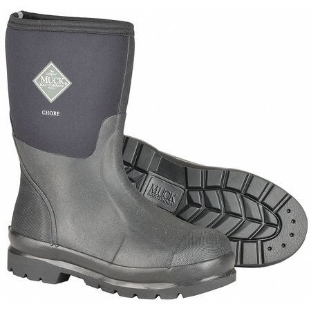 Muck Boot Co Boots, Size 15, 12" Height, Black, Plain, PR CHM-000A/15