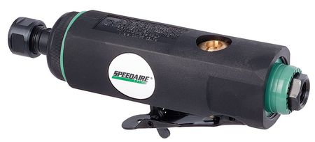 SPEEDAIRE Straight Die Grinder, 1/4 in NPT Female Air Inlet, 1/4 in Collet, Medium Duty, 22,000 RPM, 0.5 hp 21AA86