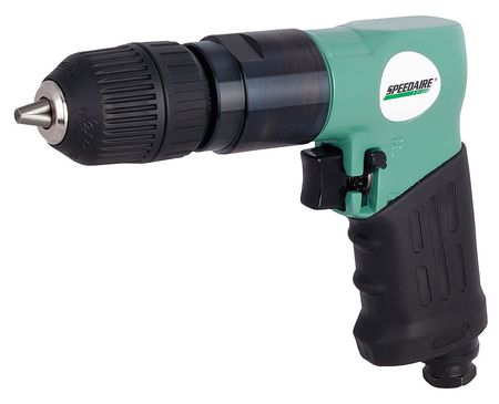 SPEEDAIRE Air Drill, Keyless, 3/8 In, 1800 RPM 21AA72