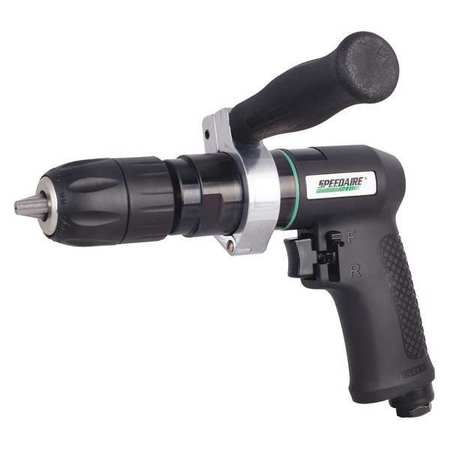 SPEEDAIRE Air Drill, Keyless, 1/2 In, 800 RPM 21AA76