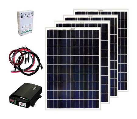 Grape Solar Polycrystalline Solar Panel Kit, 18.0V DC, 36 Cells, MC4 GS-400-KIT