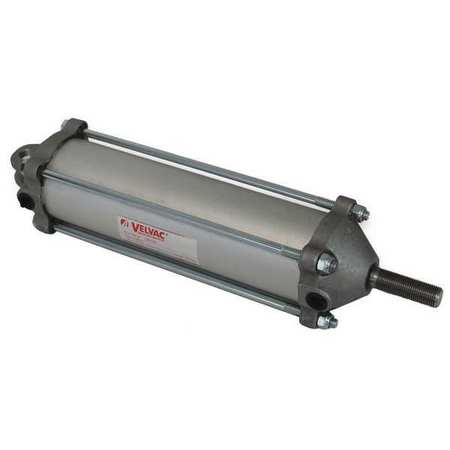 VELVAC Air Cylinder, 2 1/2 in Bore, 8 in Stroke, Double Acting 100124