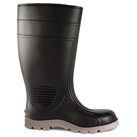 TALON TRAX Knee Boots, Size 9, 15" H, Black, Plain, PR 21DK98