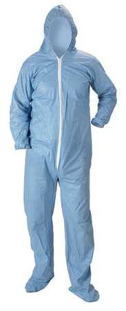 LAKELAND Flame-Resistant Hooded Coverall, 5X, PK25 07414-5XB