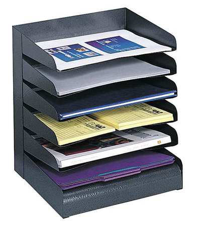 Safco Letter Tray/File Holder, 6, Comp 3128BL